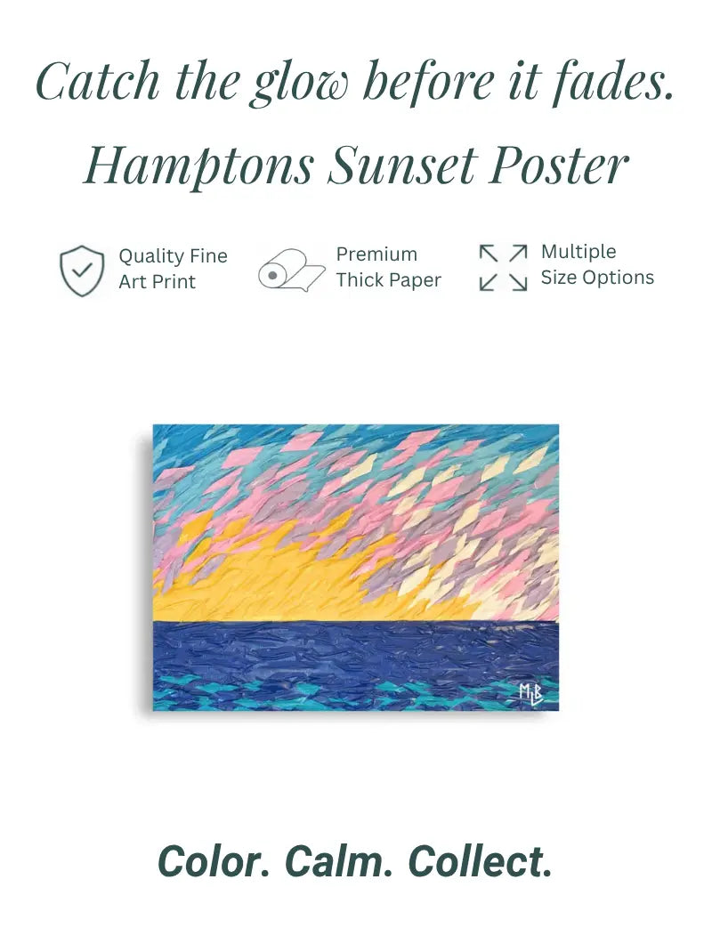 Hamptons Sunset Poster