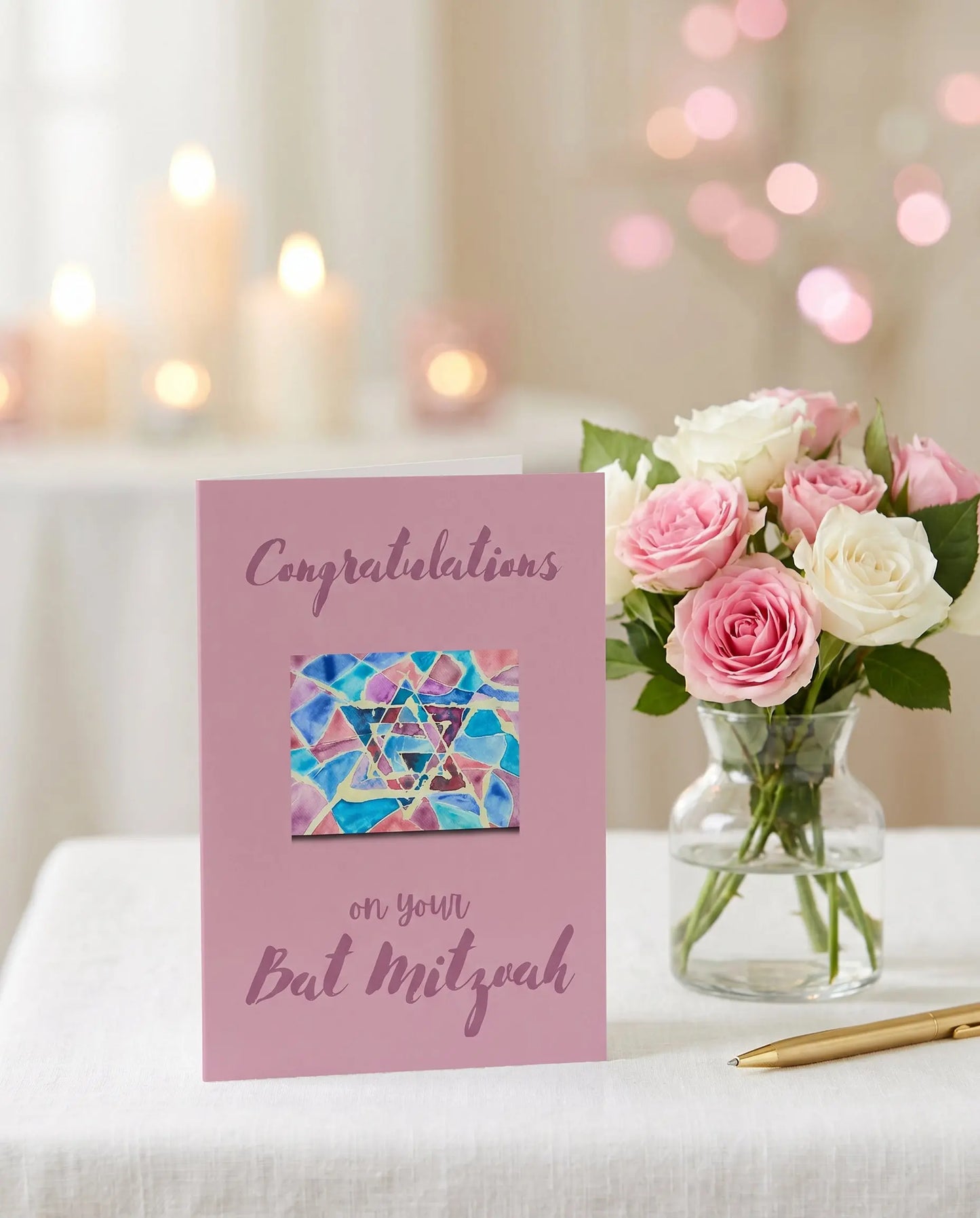 Bat Mitzvah Card