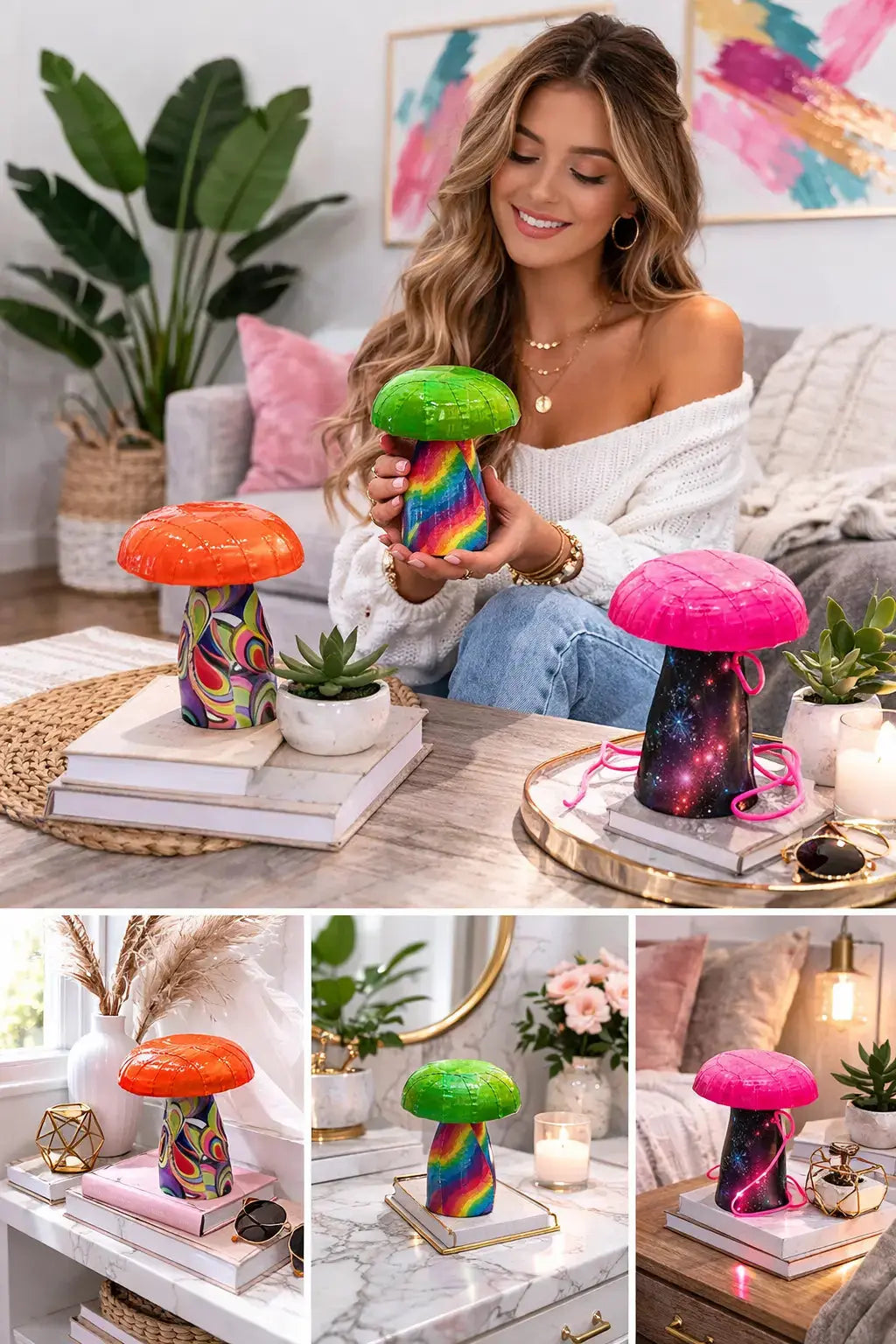 Mini Mushroom Sculpture MLB Artist