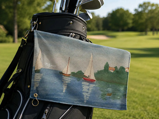 Sailboats Golf Towel