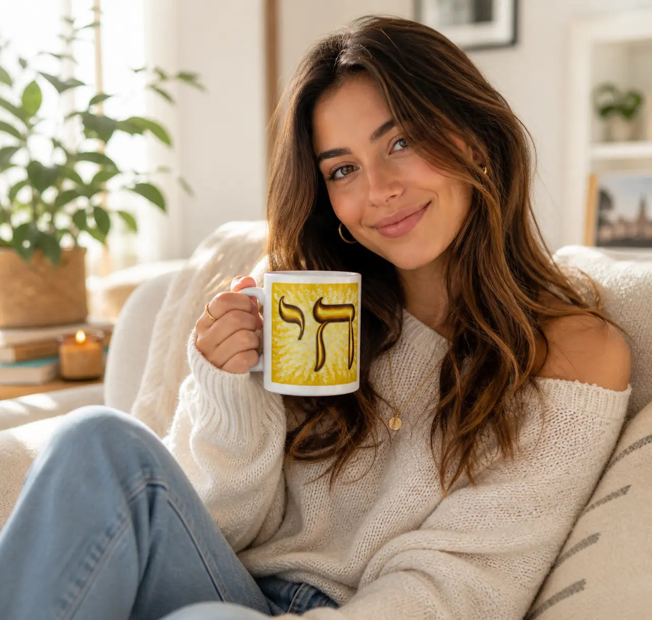 Gold Chai Life White Glossy Mug