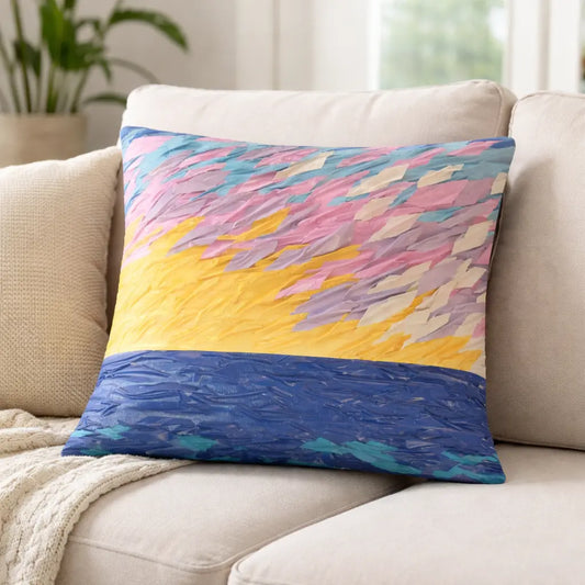 Sunset On Water Basic Pillow MLB Artist