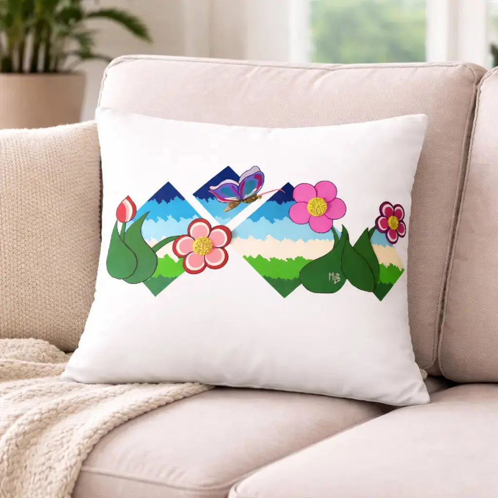 Flower Field Fantasy Basic Pillow MLB Artist