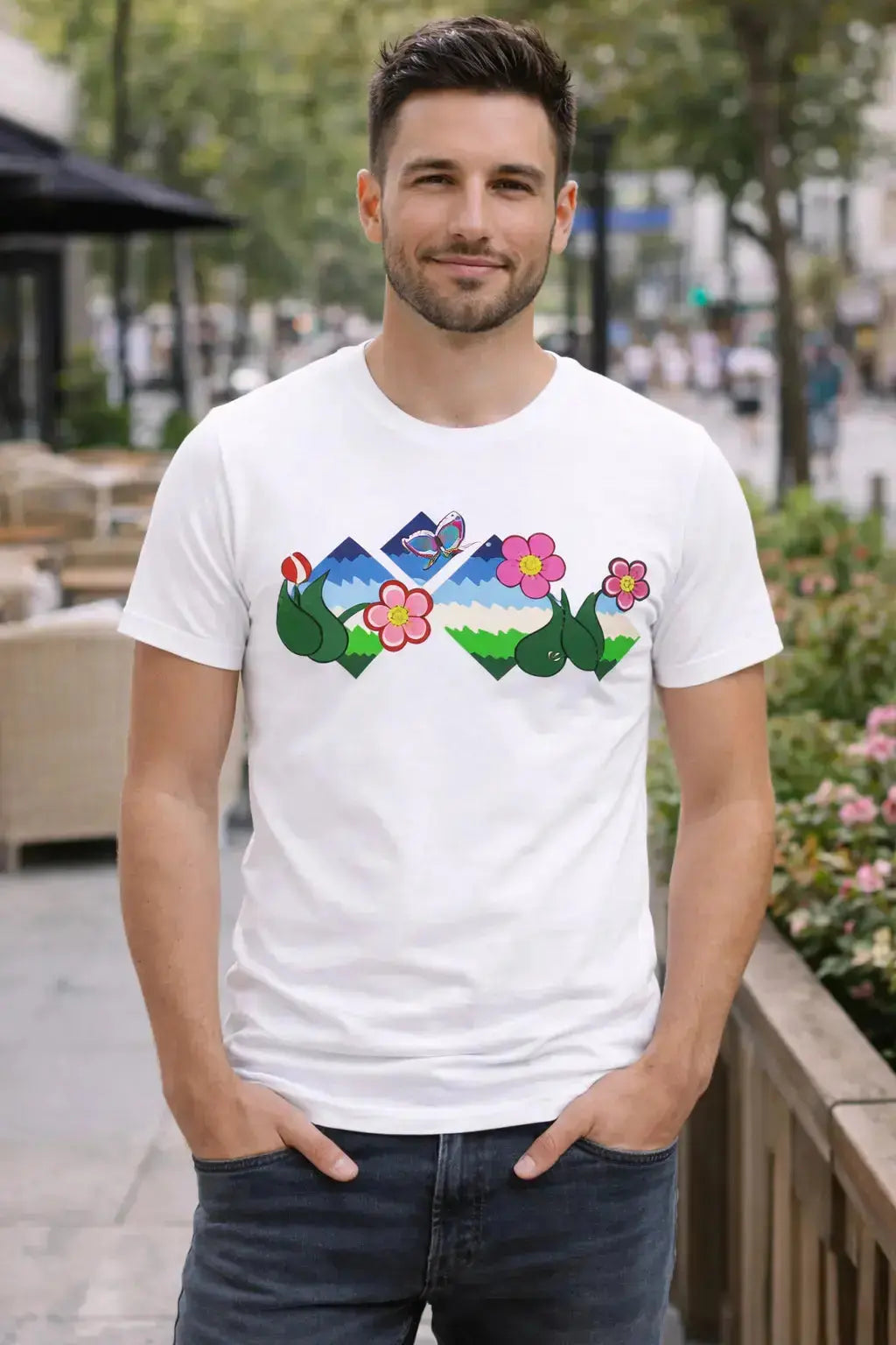 Flower Field Fantasy Unisex T-Shirt MLB Artist