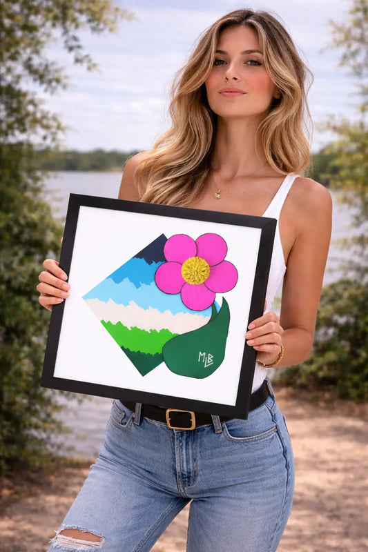 Flower Bloom Framed Poster MLB Artist