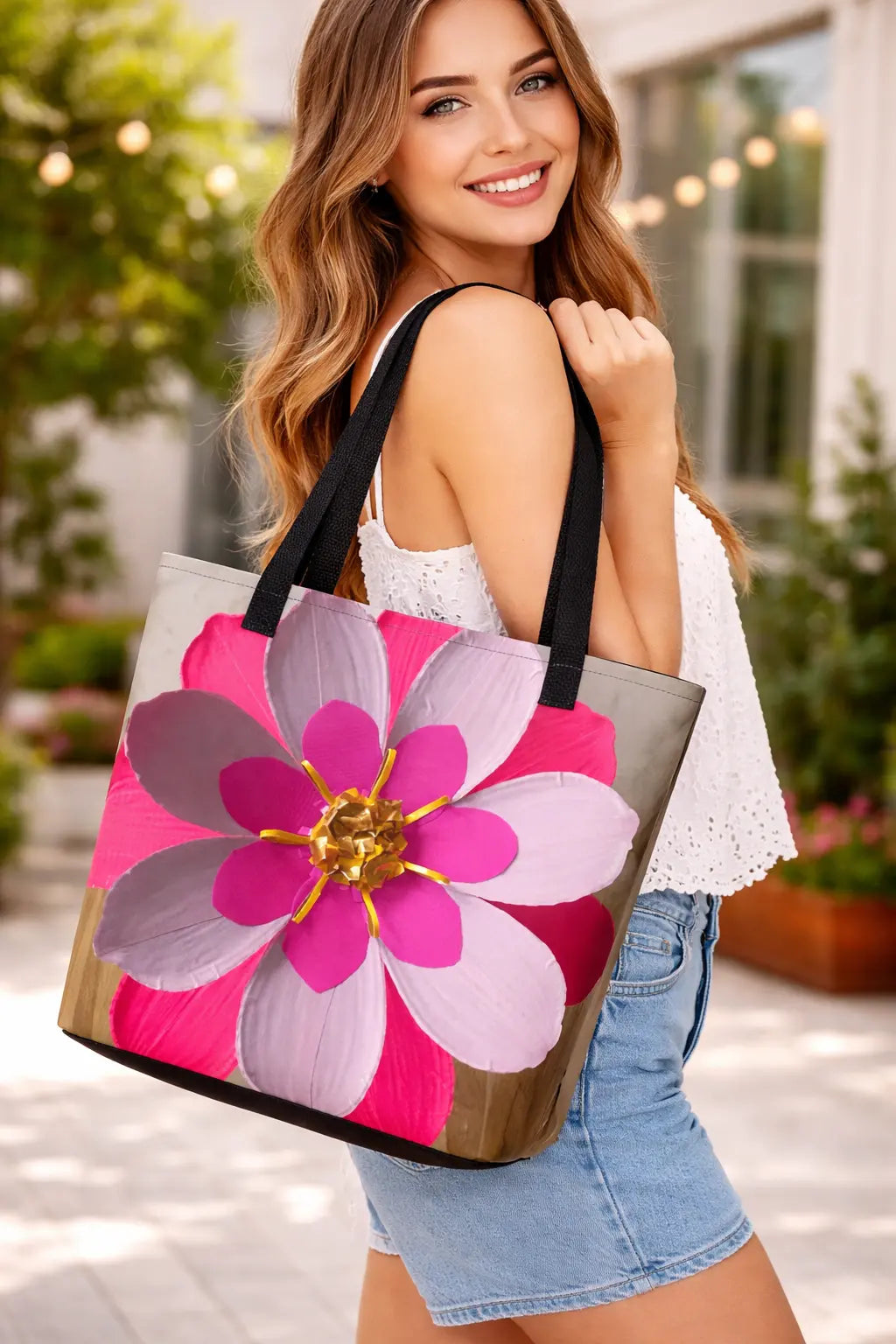Flower Tote Bag MLB Artist