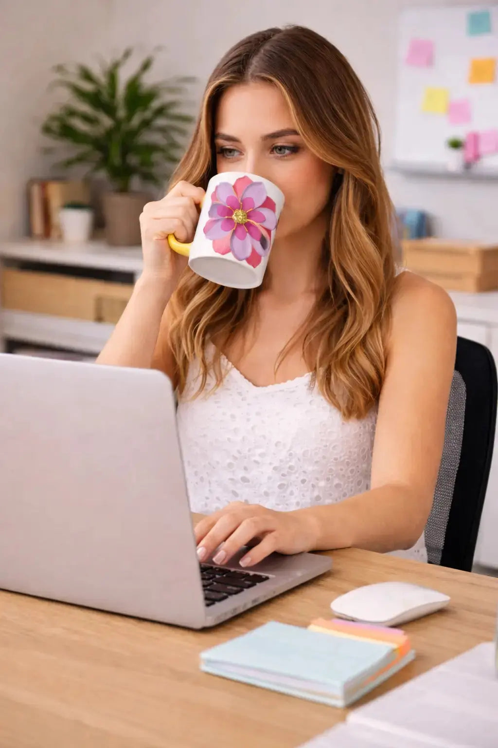 Flower Mug With Color Inside MLB Artist