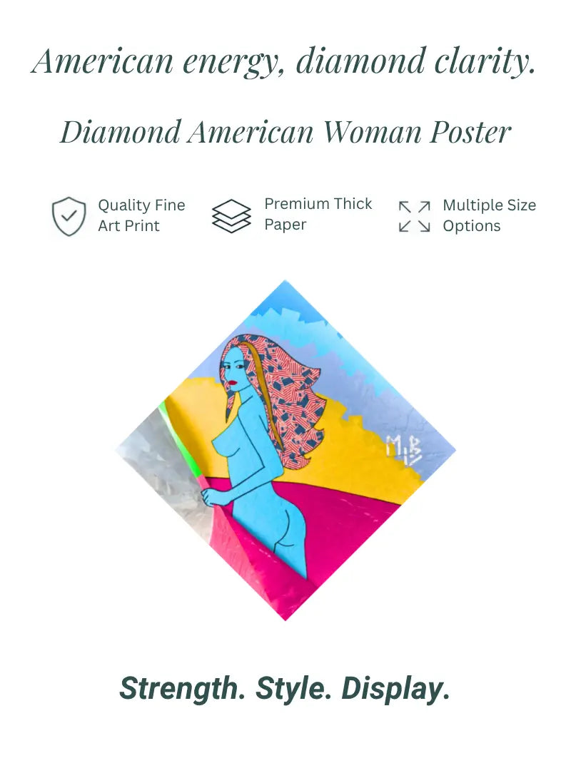 Diamond American Woman Poster
