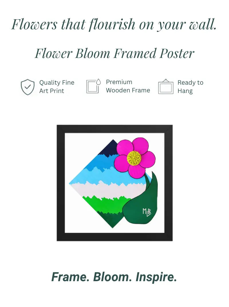 Flower Bloom Framed Poster