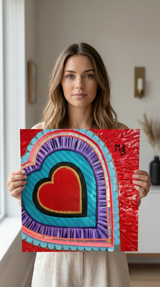 Heart Poster MLB Artist