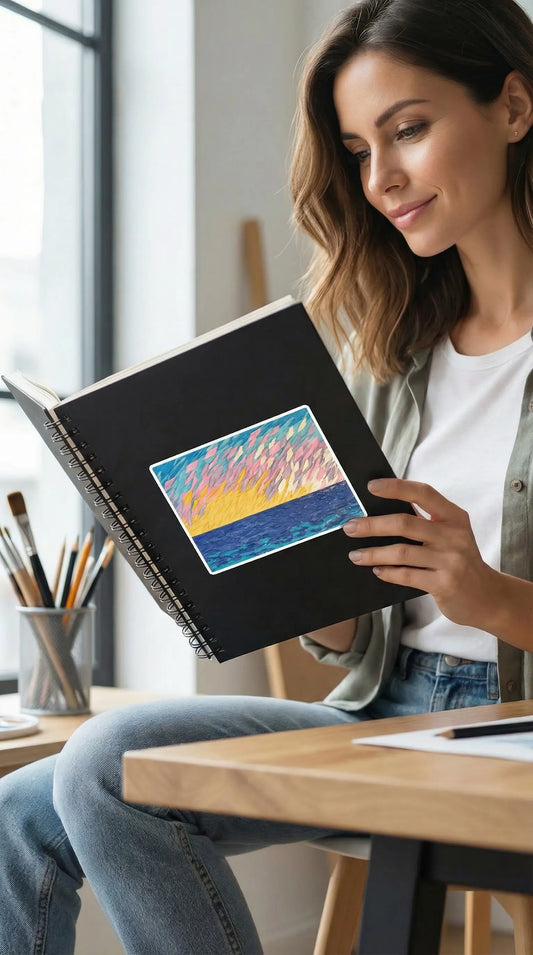 Hamptons Sunset Bubble-Free Stickers MLB Artist