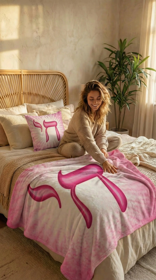 Pink Chai Life Throw Blanket MLB Artist