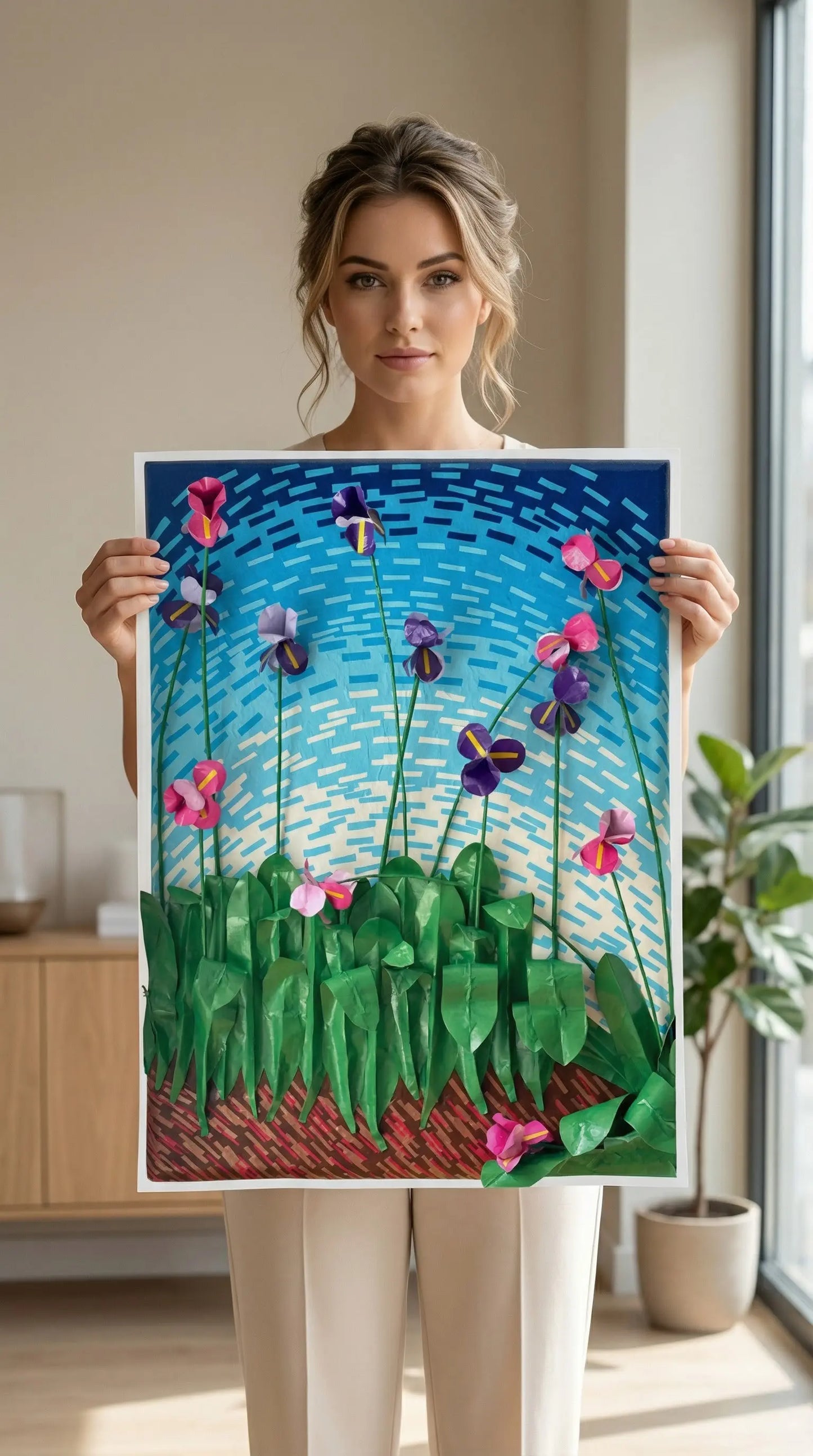 Flower Field Poster MLB Artist