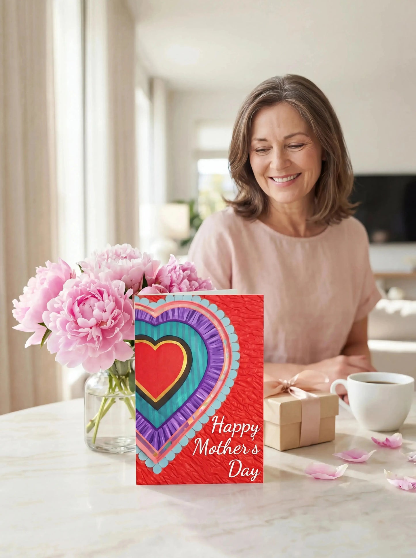 Mother's Day Heart Greeting Card MLB Artist