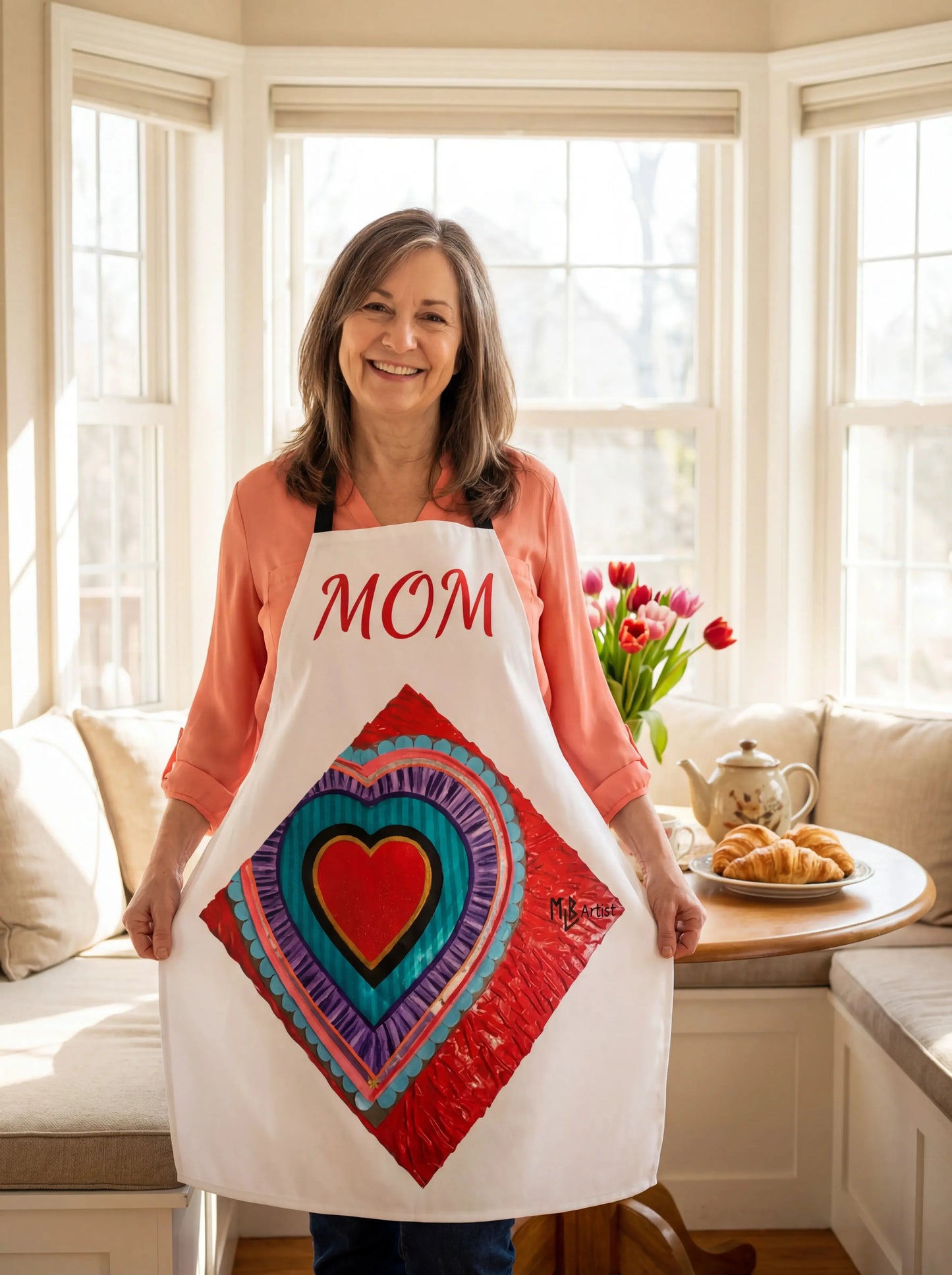 Heart Mom Apron