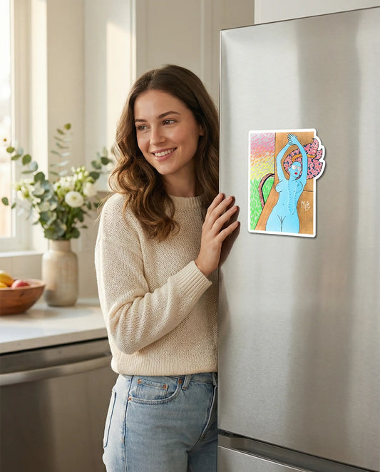 American Woman Beach Magnet MLB Artist