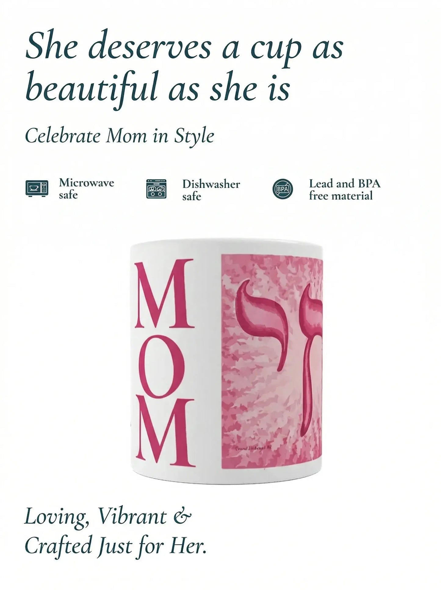 Pink Chai Mom White Glossy Mug