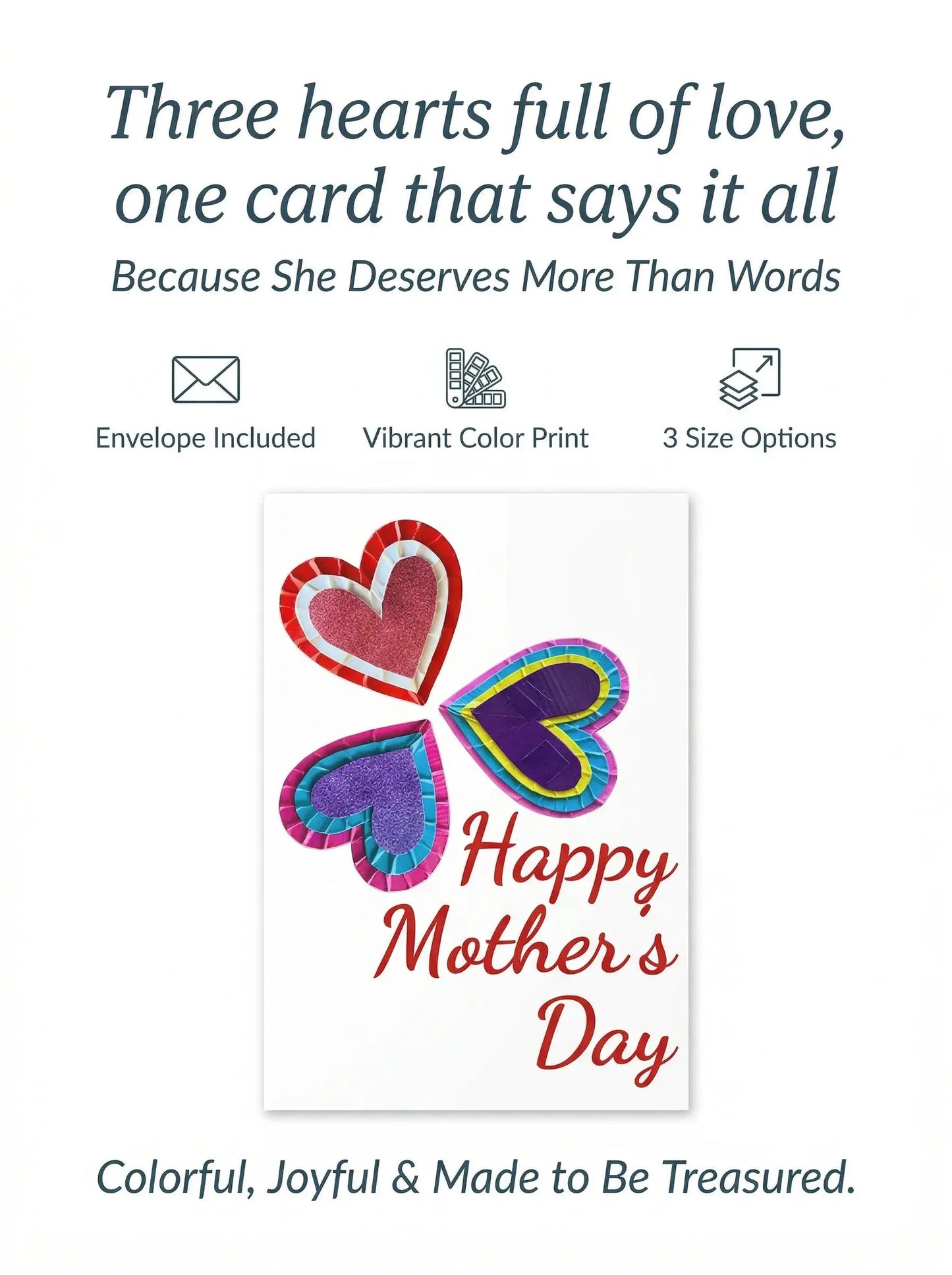 Tape Heart Mother's Day Greeting Card
