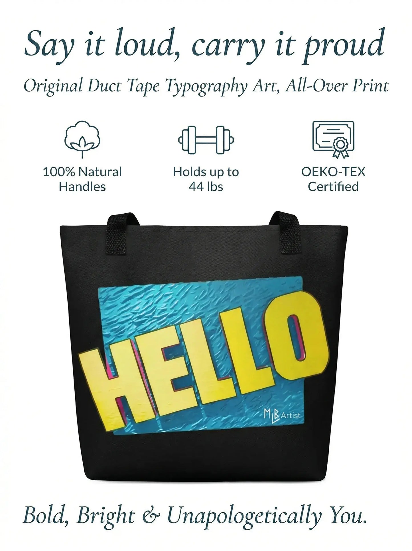 Hello Tote Bag