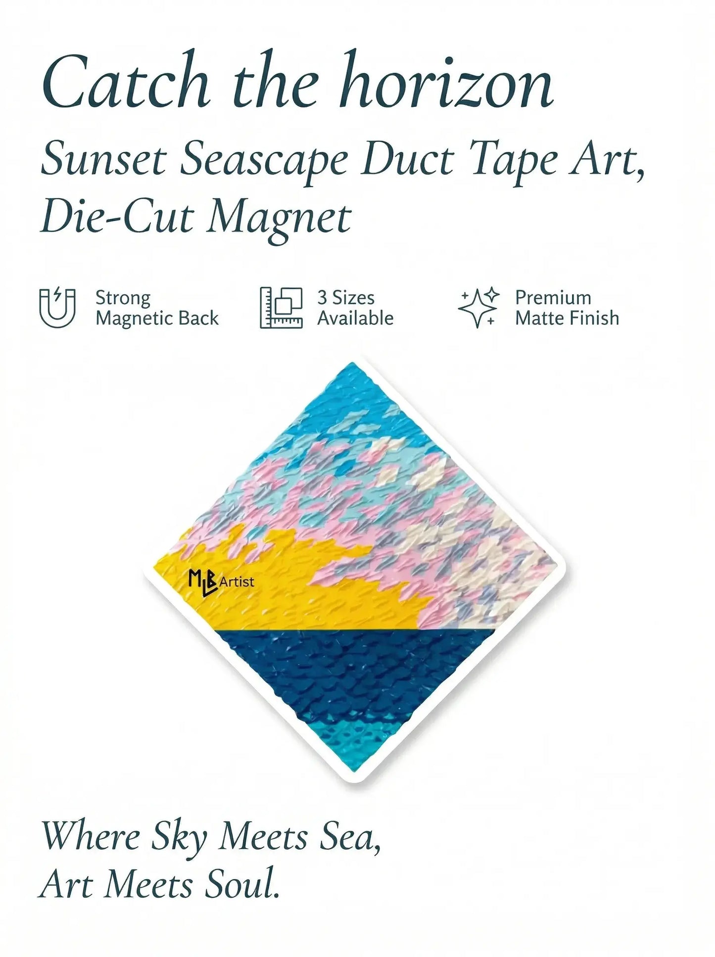 Diamond Hamptons Sunset Magnet