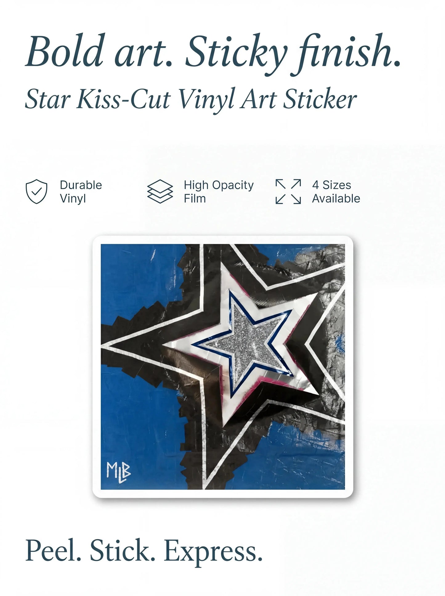 Star Bubble-Free Stickers