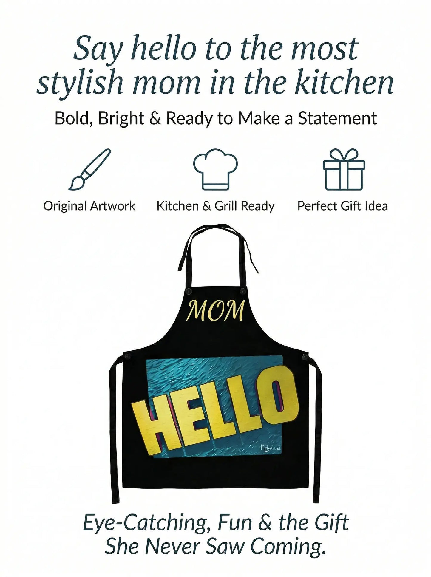 HELLO Mom Apron