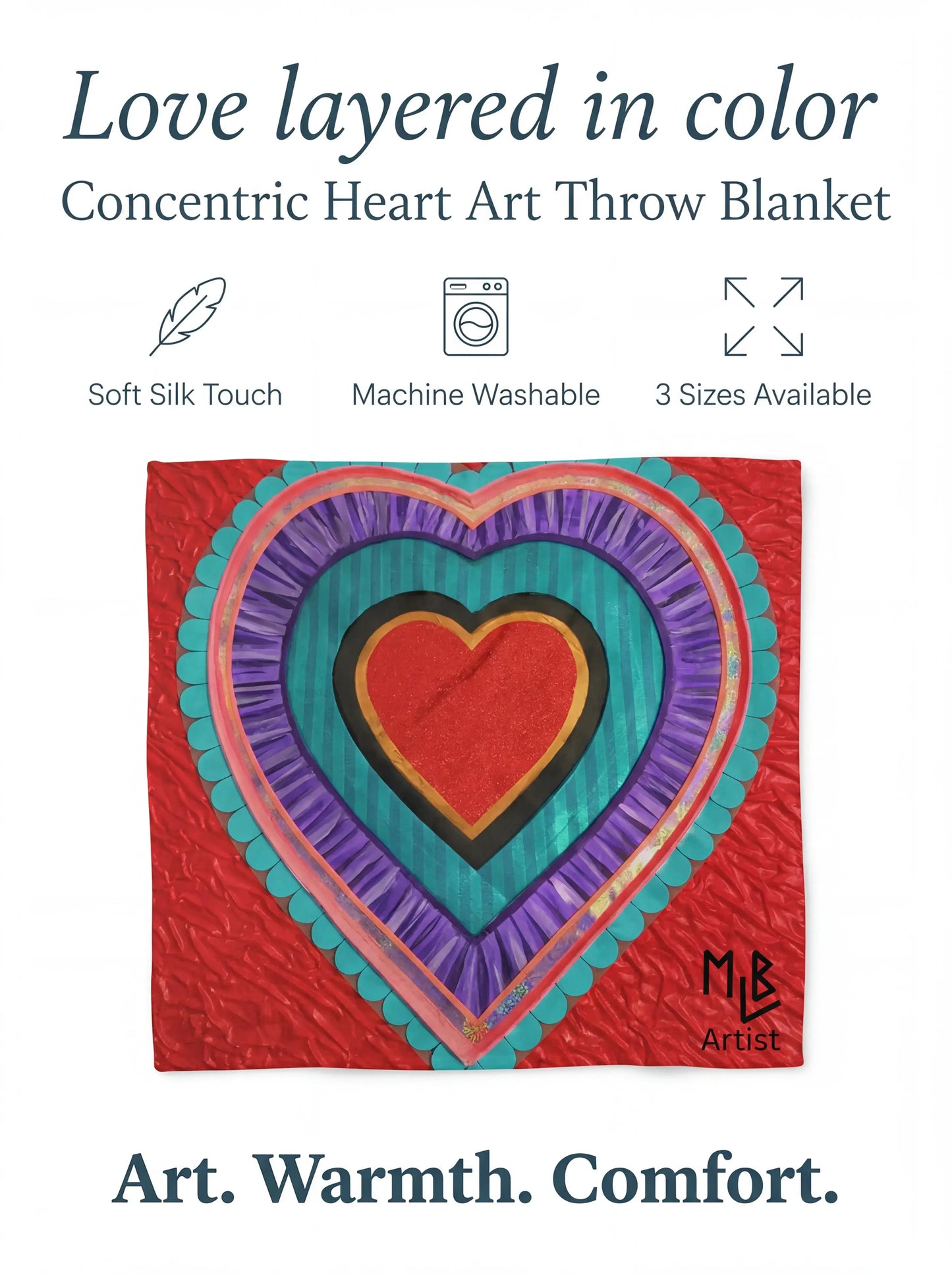 Heart Throw Blanket