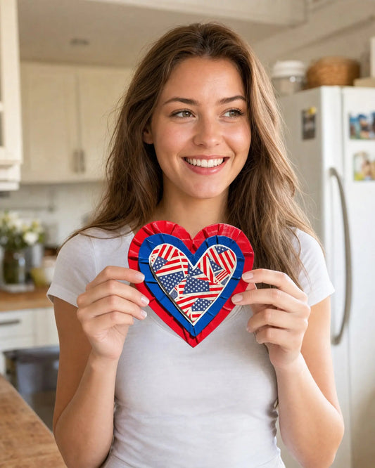 American Heart Tape Magnet