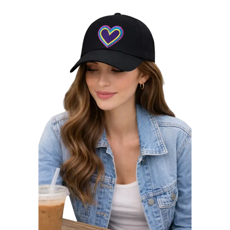 Tape Heart Baseball Cap