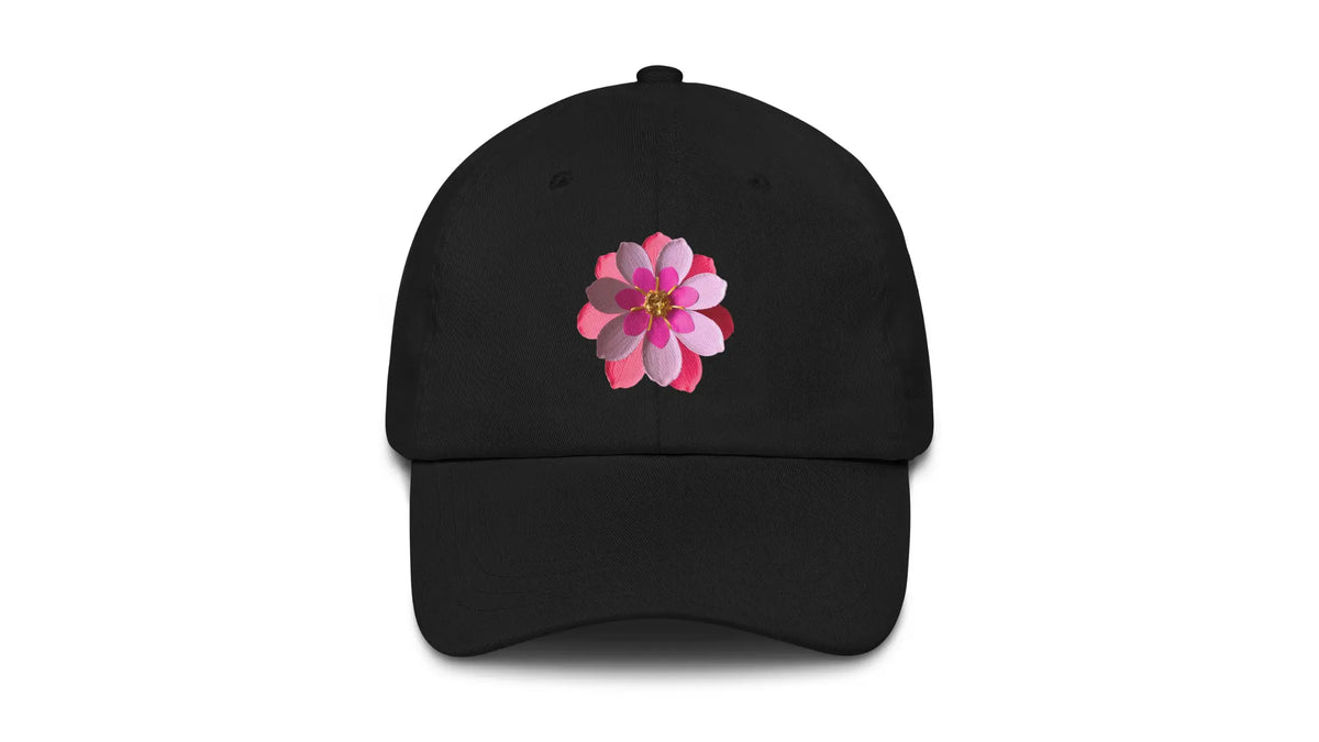 Flower Baseball Cap Stylish Floral Hat For Everyday Wear