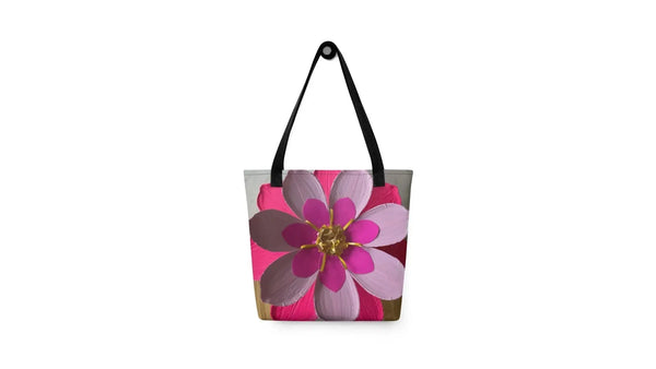 Flower Print Tote Bag Stylish Everyday Bag For Shopping And Travel