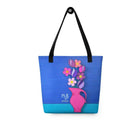Pink And Blue Tote Bag As A Fashionable And Practical Tote For Women