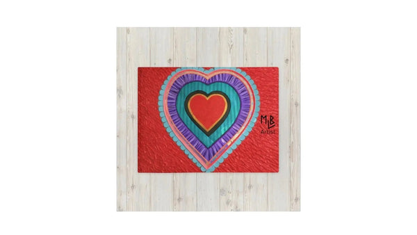 Red Heart Throw Blanket For Cozy And Romantic Home Decor