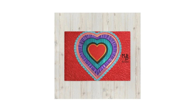 Red Heart Throw Blanket For Cozy And Romantic Home Decor