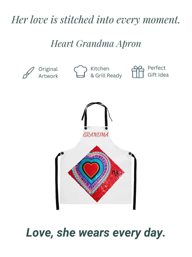Heart Grandma Apron