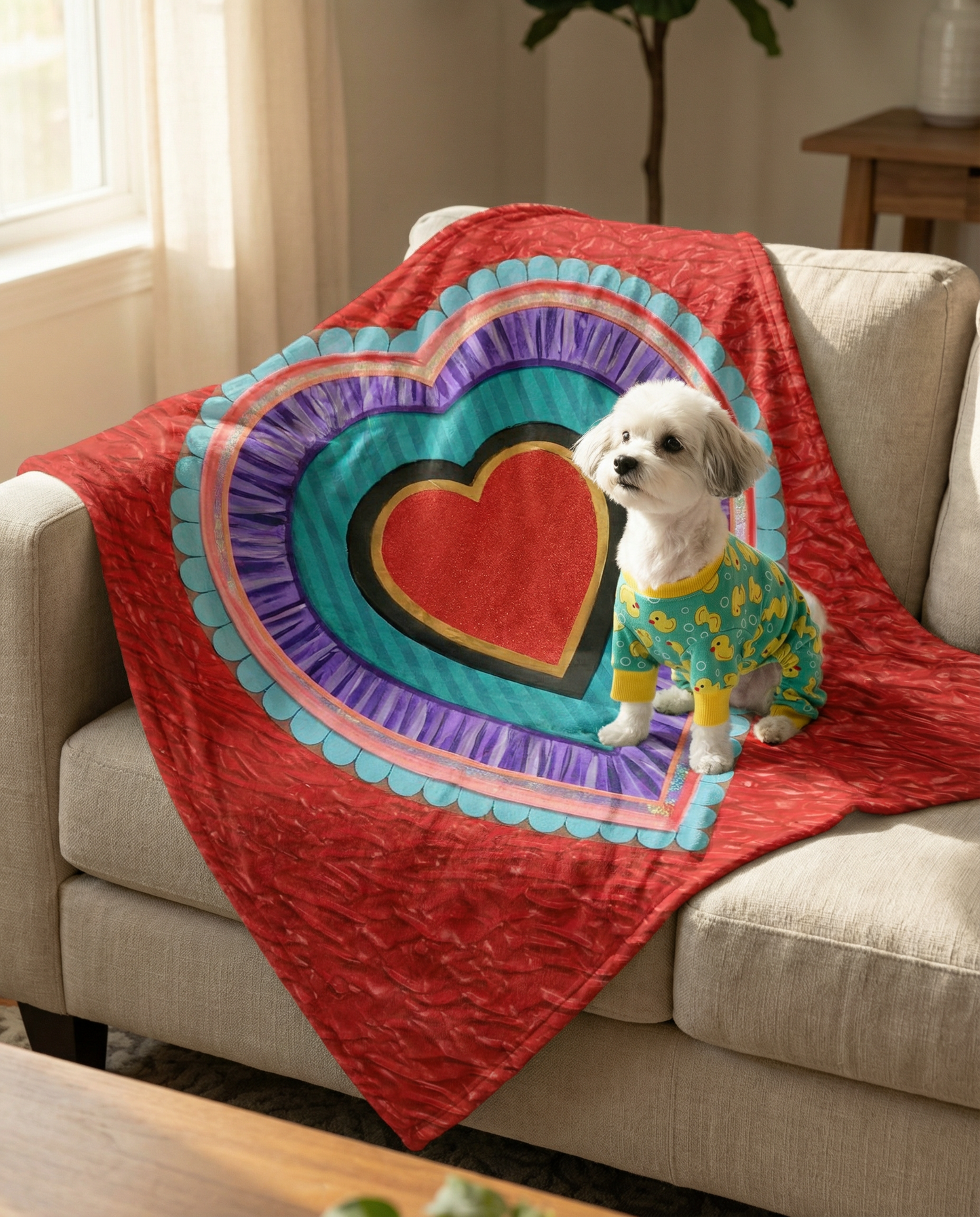Heart Throw Blanket