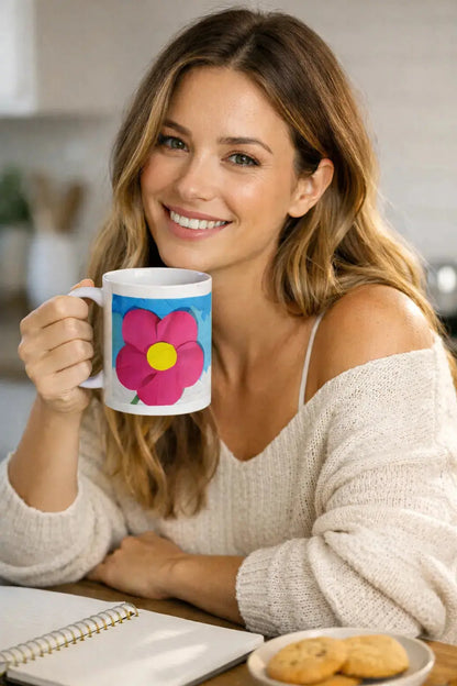 Flower Close Up White Glossy Mug MLB Artist