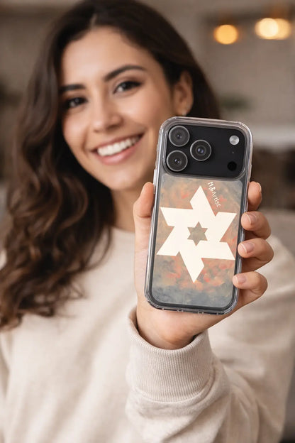 White Star Of David Clear Case for iPhone® MLB Artist
