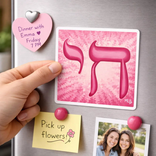 Pink Chai Life Magnet MLB Artist