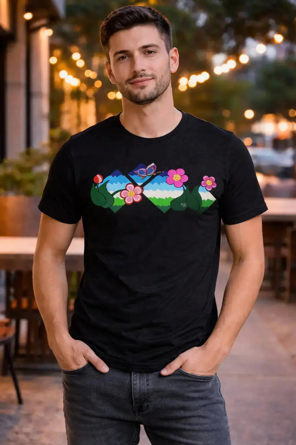 Flower Field Fantasy Unisex T-Shirt MLB Artist