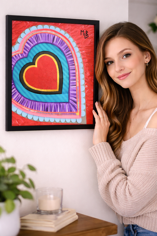 Heart Framed Poster