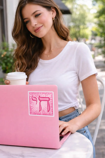 Pink Chai Life Bubble-Free Stickers MLB Artist