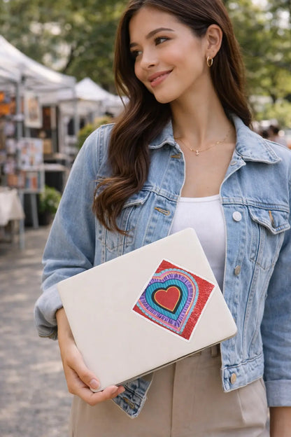 Heart Bubble-Free Stickers MLB Artist