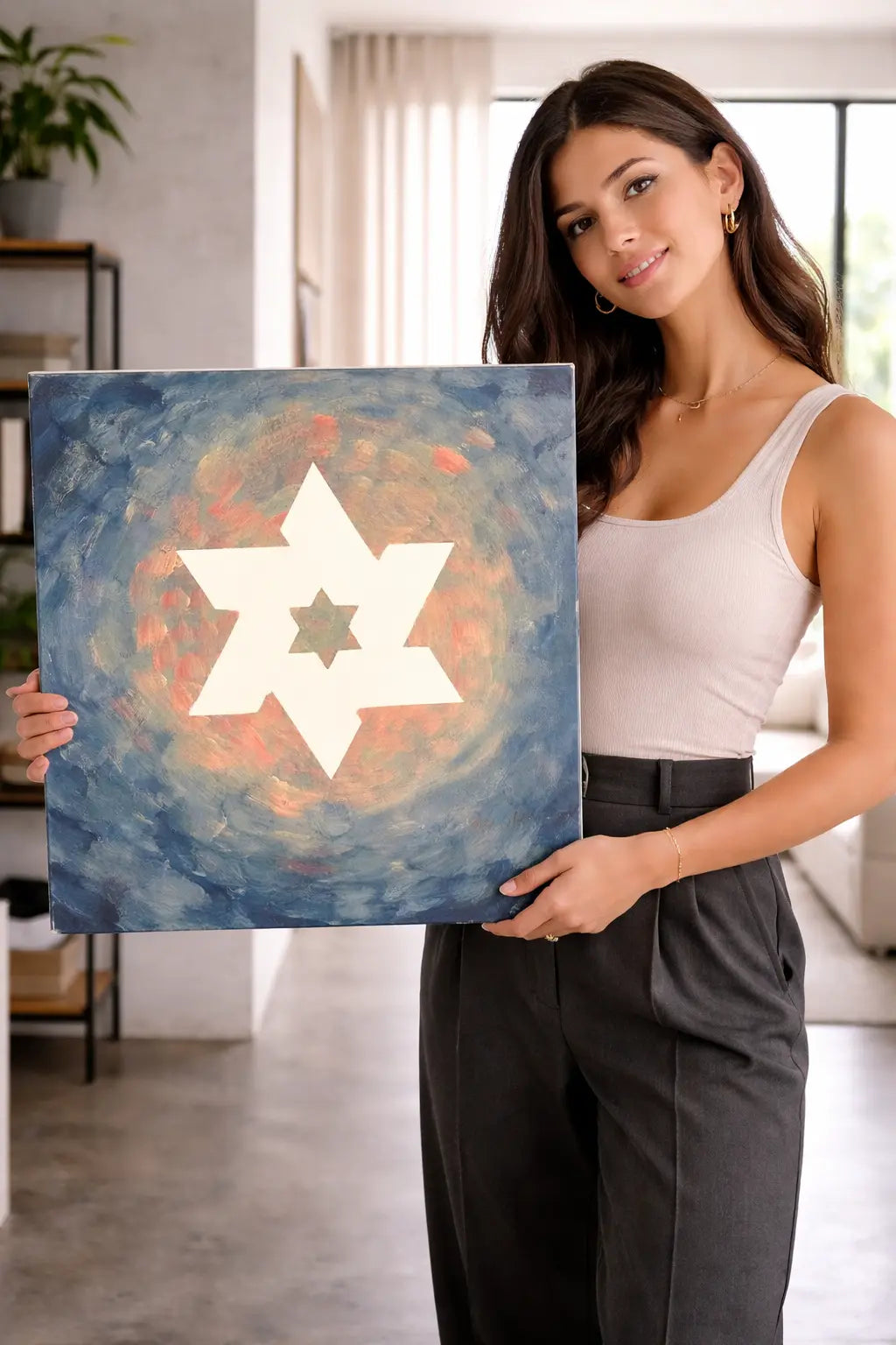 White Star Of David (Custom Original) MLB Artist
