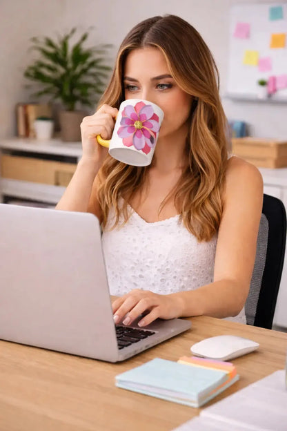 Flower Mug With Color Inside MLB Artist