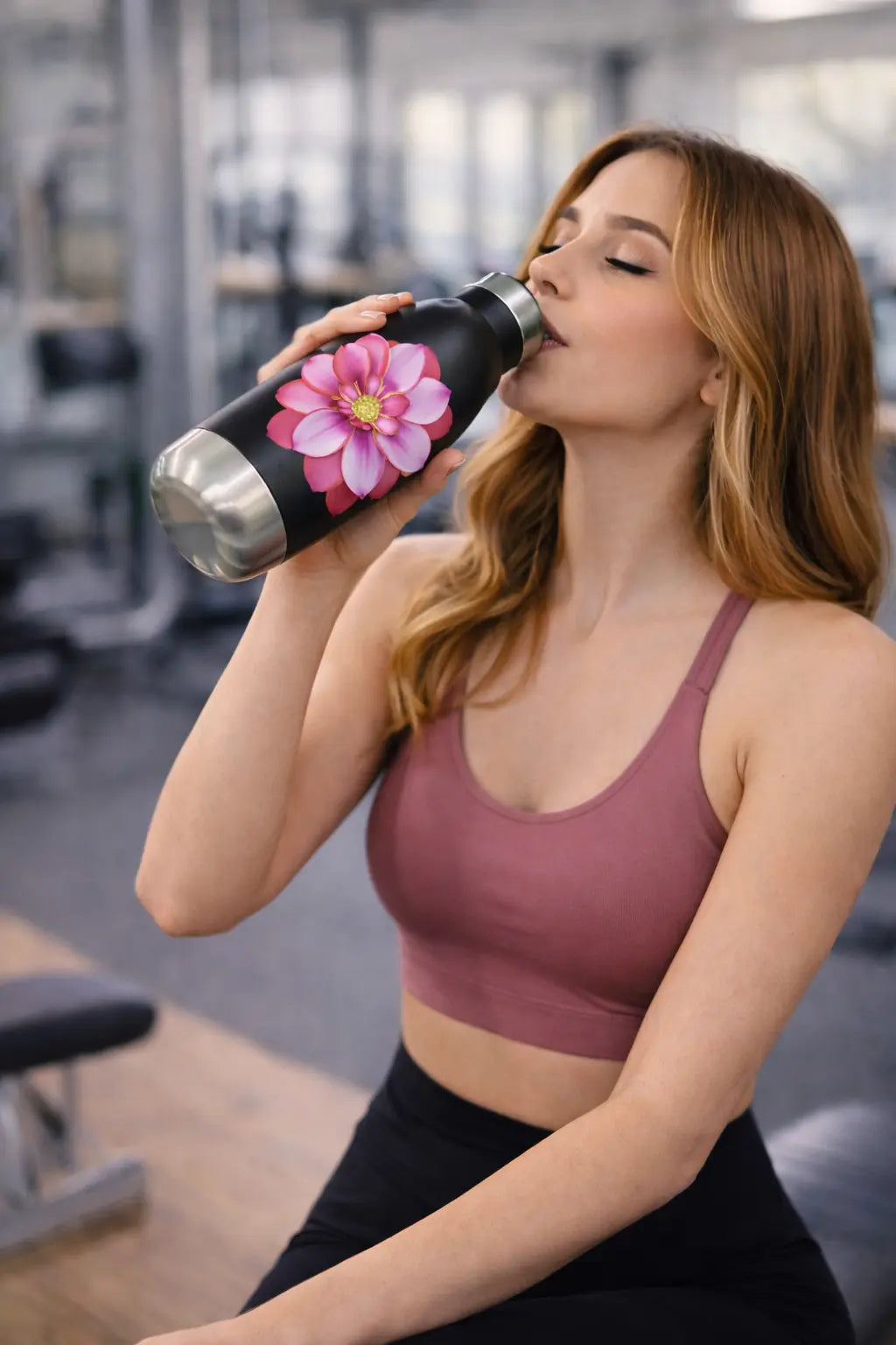 Flower Stainless Steel Water Bottle MLB Artist