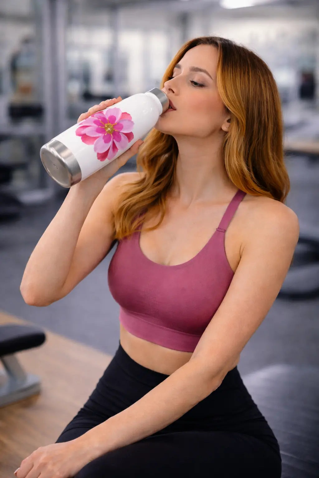 Flower Stainless Steel Water Bottle MLB Artist