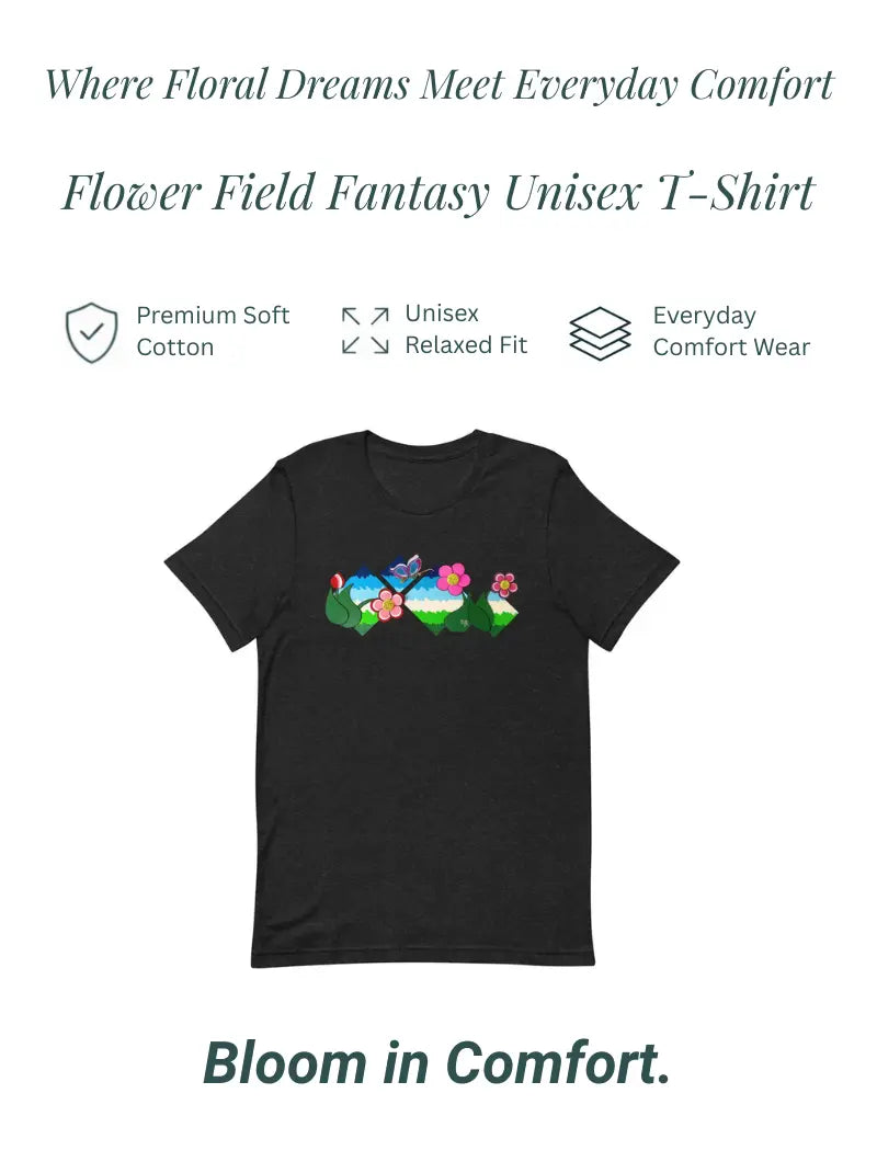 Flower Field Fantasy Unisex T-Shirt