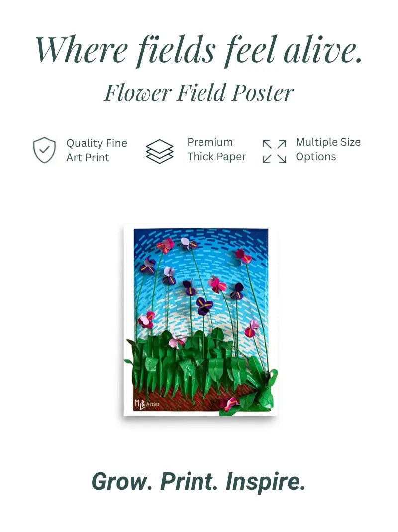 Flower Field Poster