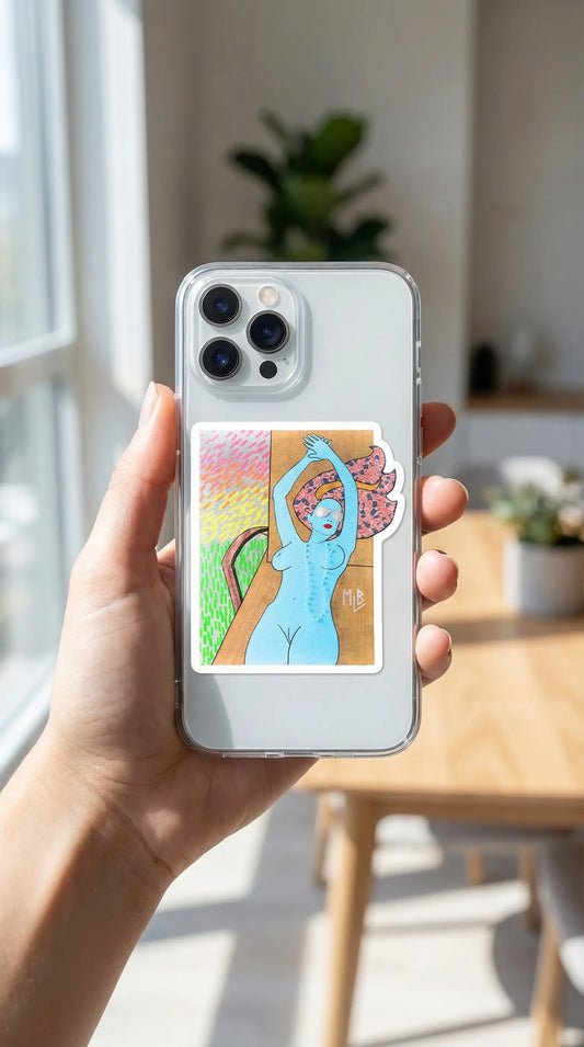 American Woman Beach Bubble-Free Stickers MLB Artist